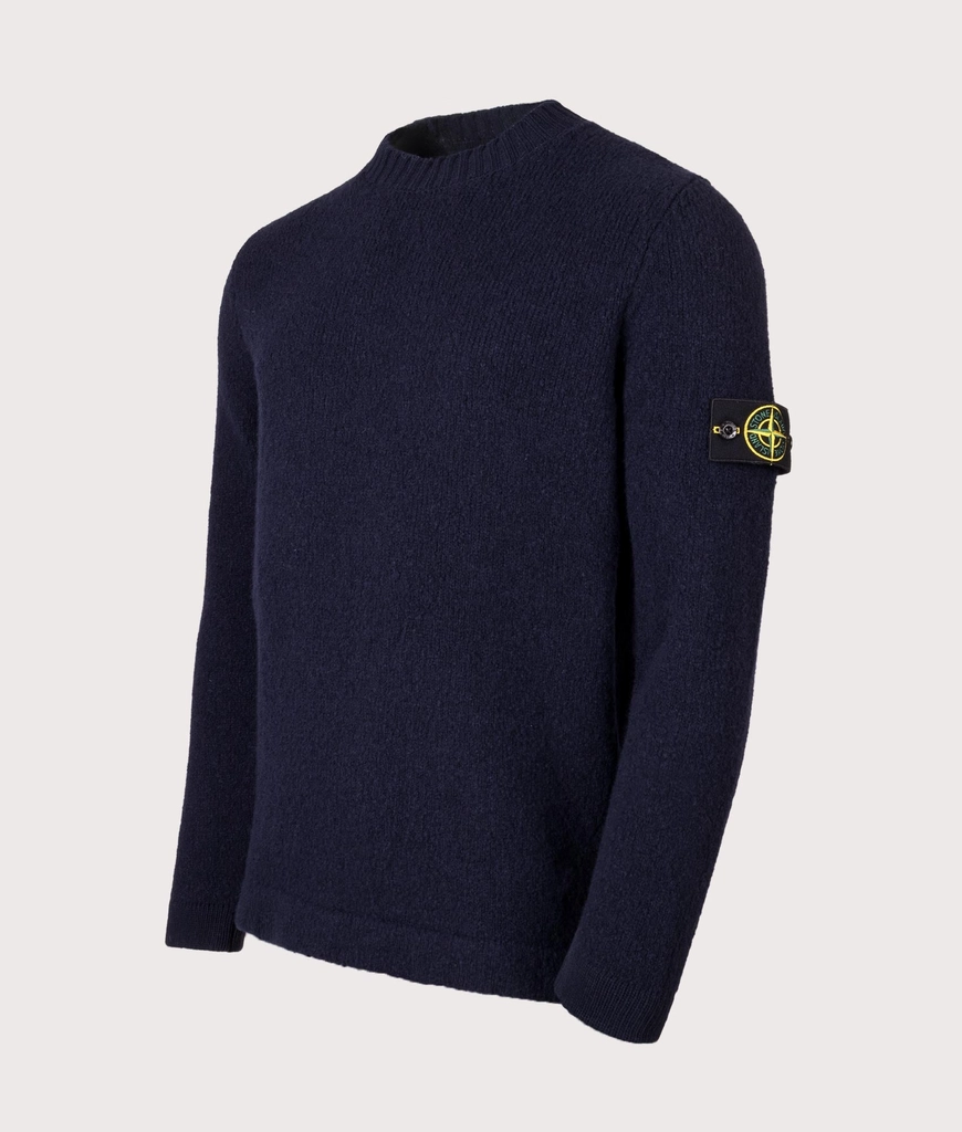 Stone Island Mens Wool Crew Neck Jumper